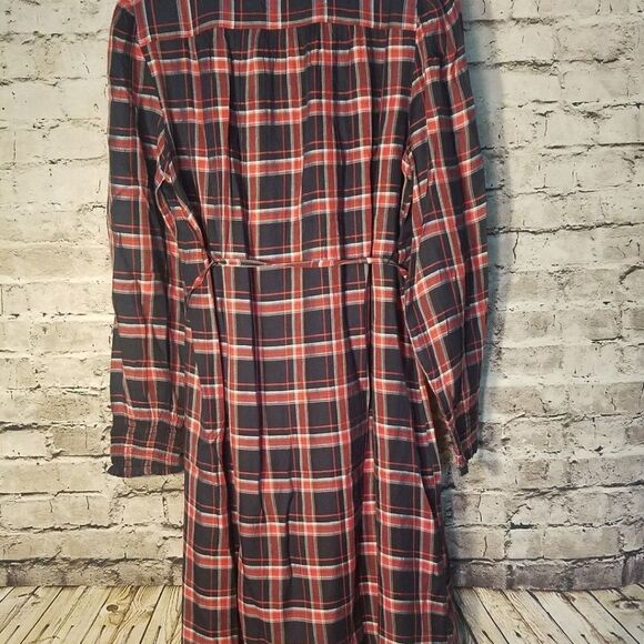 Loft Maternity Women's Shirt Dress Plaid - Picture 3 of 7